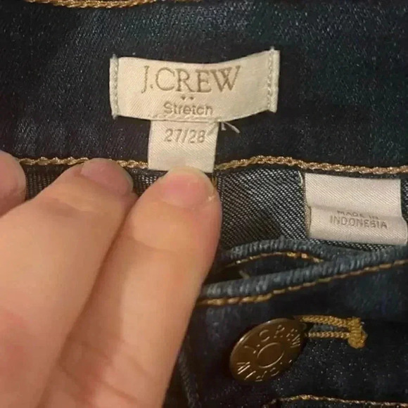 J. Crew Skinny Fit Mid Rise Jean Patriotic Wash - Picture 6 of 6